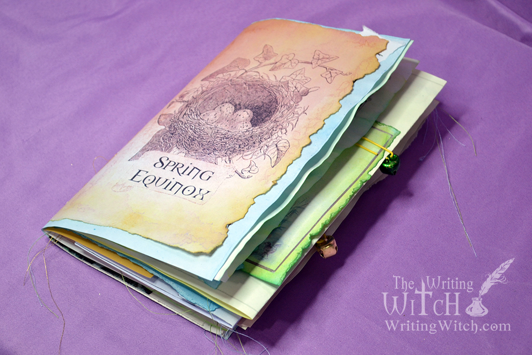 pagan wheel of the year junk journal for spring equinox