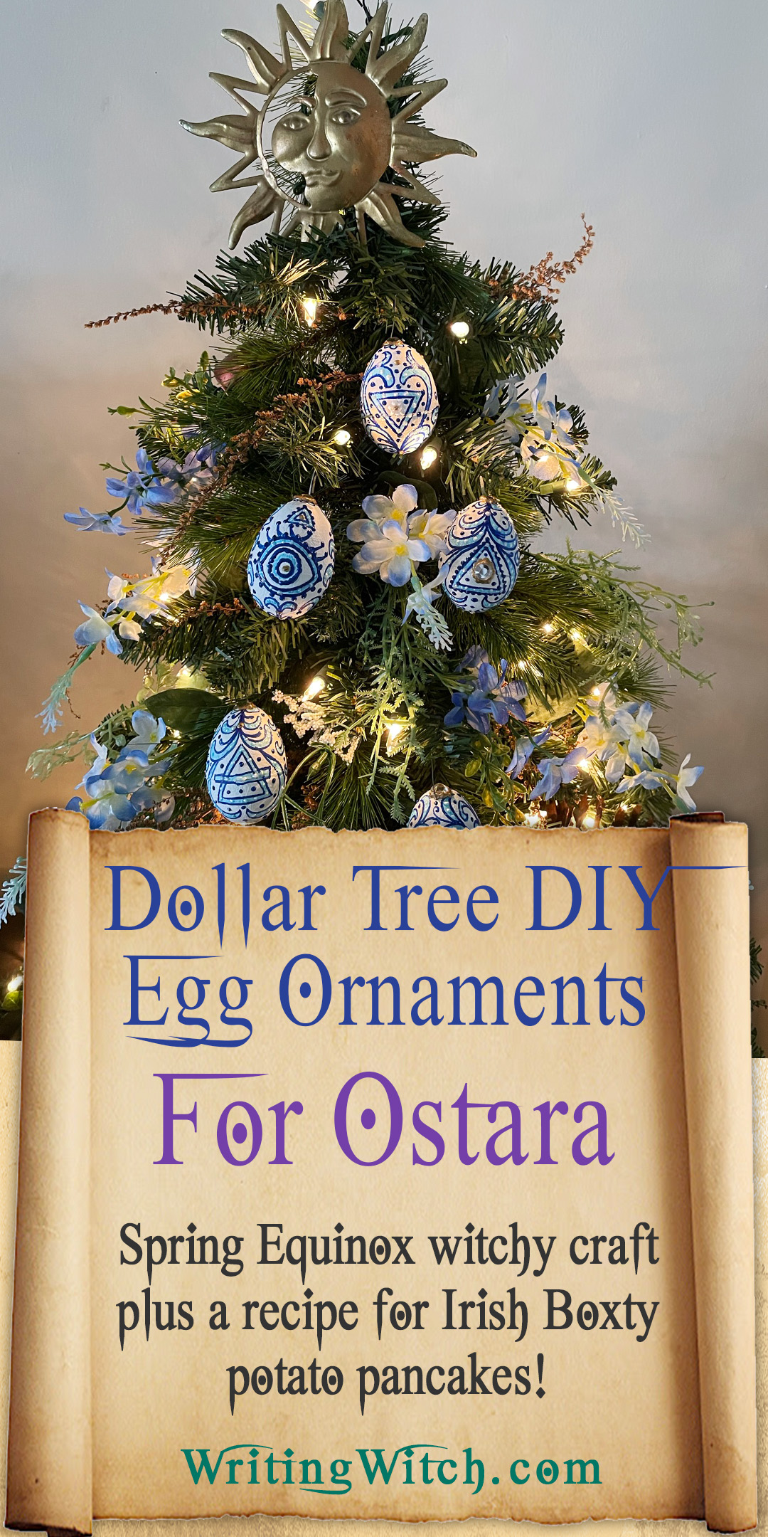 Dollar Tree DIY Ostara Ornaments