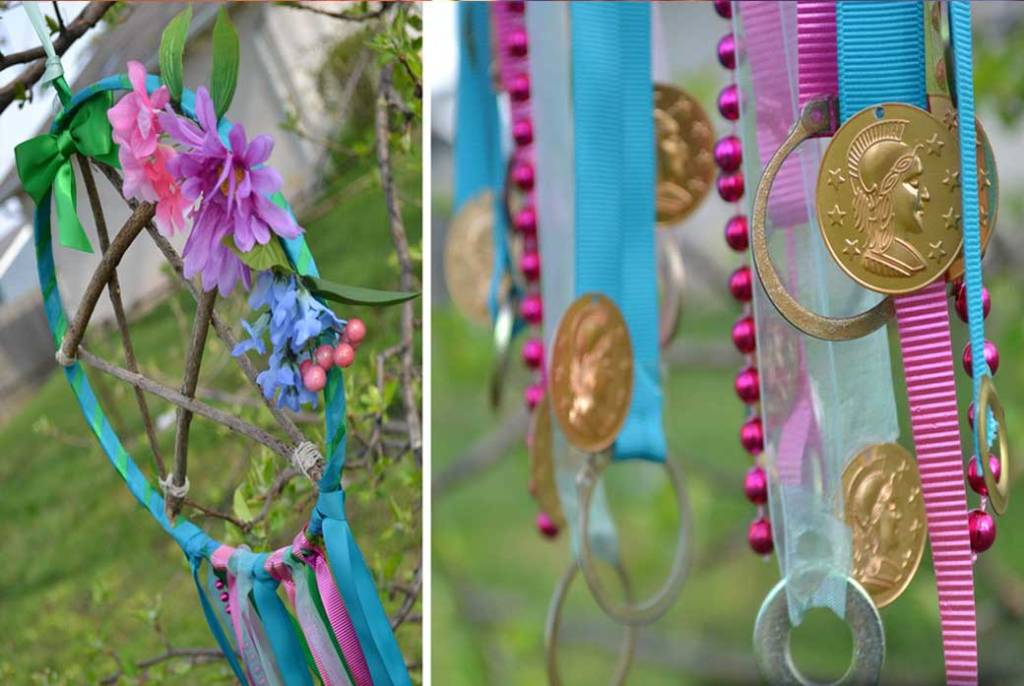 Beltane Crafts DIY Pentacle Wind Chime