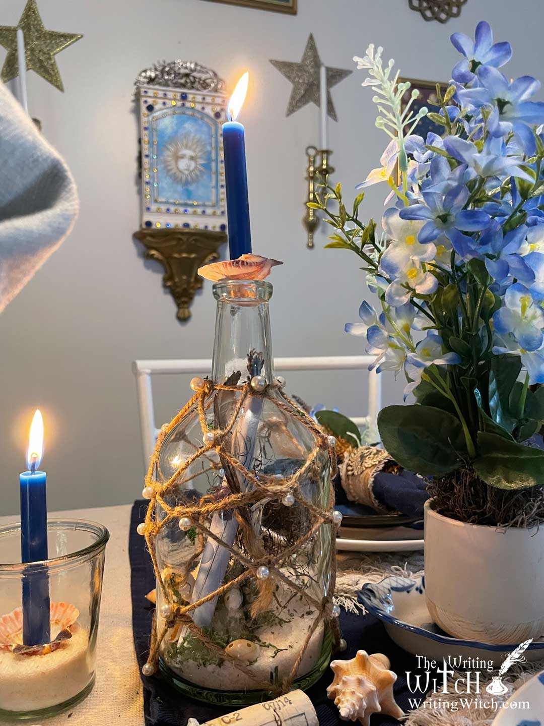 Handcrafted message in a bottle spell jar