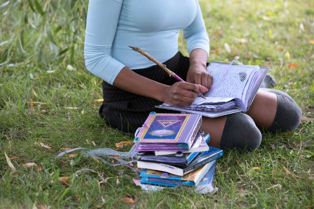 Handcrafted journals and writing wands by The Writing Witch