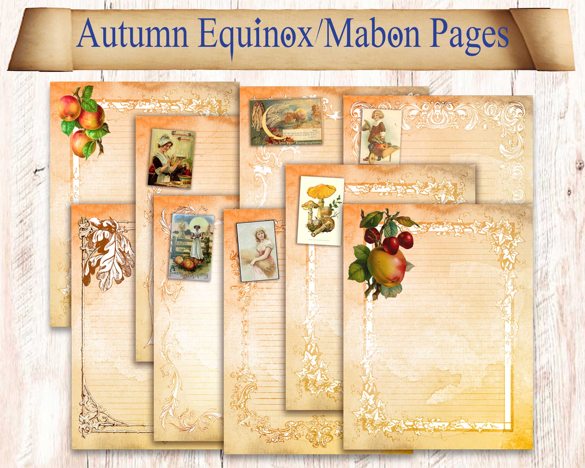 Autumn Equinox Mabon Paper Pack Large Color